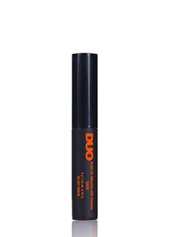 DUO Brush-On Strip Lash Adhesive Bottle – Compact black tube with precision brush applicator for seamless lash application.