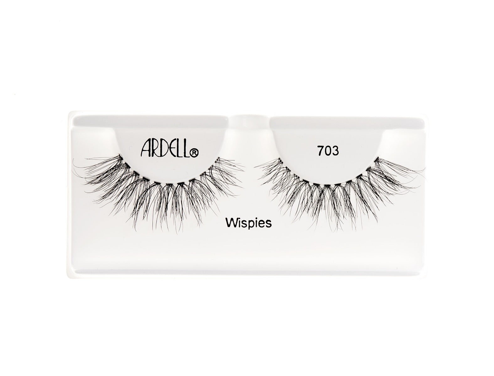 Ardell Wispies 703 False Eyelashes – Delicate, fluttery lashes for a soft and romantic eye enhancement.