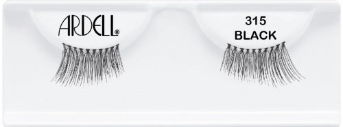 Ardell 315 Black Accent Lashes – Lightweight half lashes designed for subtle outer corner volume and natural eye enhancement.