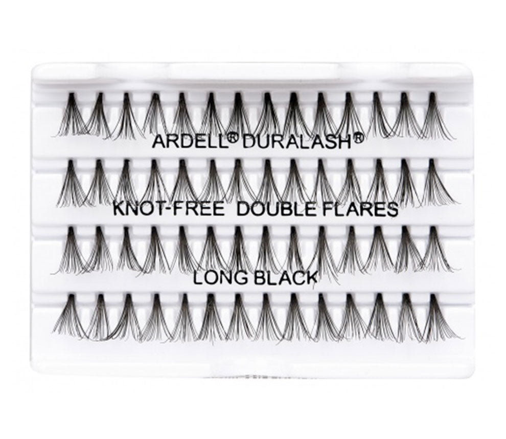 Ardell Knot-Free Double-Up Individuals - Long faux lashes labelled in inner plastic packaging