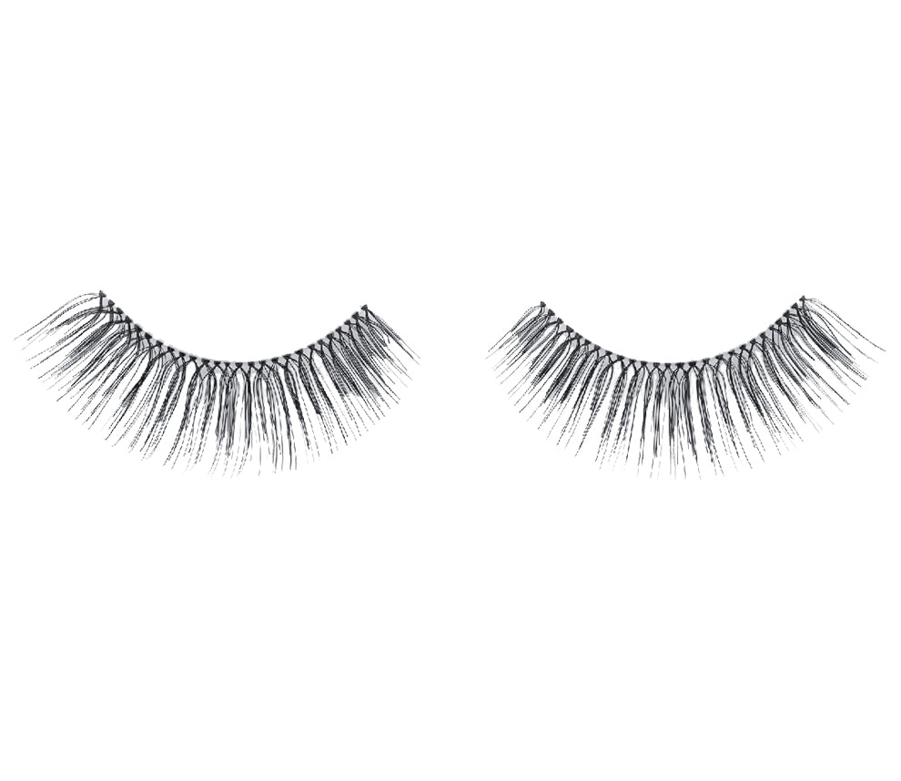 A single pair of Ardell Natural 105 showing its rounded lash style & staggered lengths