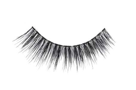 Close-up of an Ardell Soft Touch 162 false lash for the right eye featuring ultra lightweight 100% human hair lash fibers