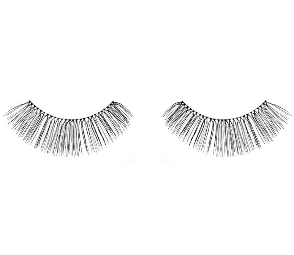A single pair of Ardell Natural 105 showing its rounded lash style & staggered lengths