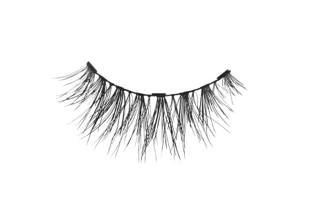 Single Ardell, Magnetic Lash Singles, Wispies faux lash for the right eye showing tiny magnets & lash fibers