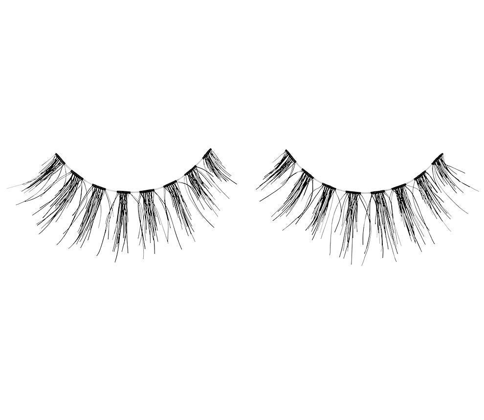 A pair of Ardell Wispies Clusters 601 Striplash featuring its medium volume & long length lash