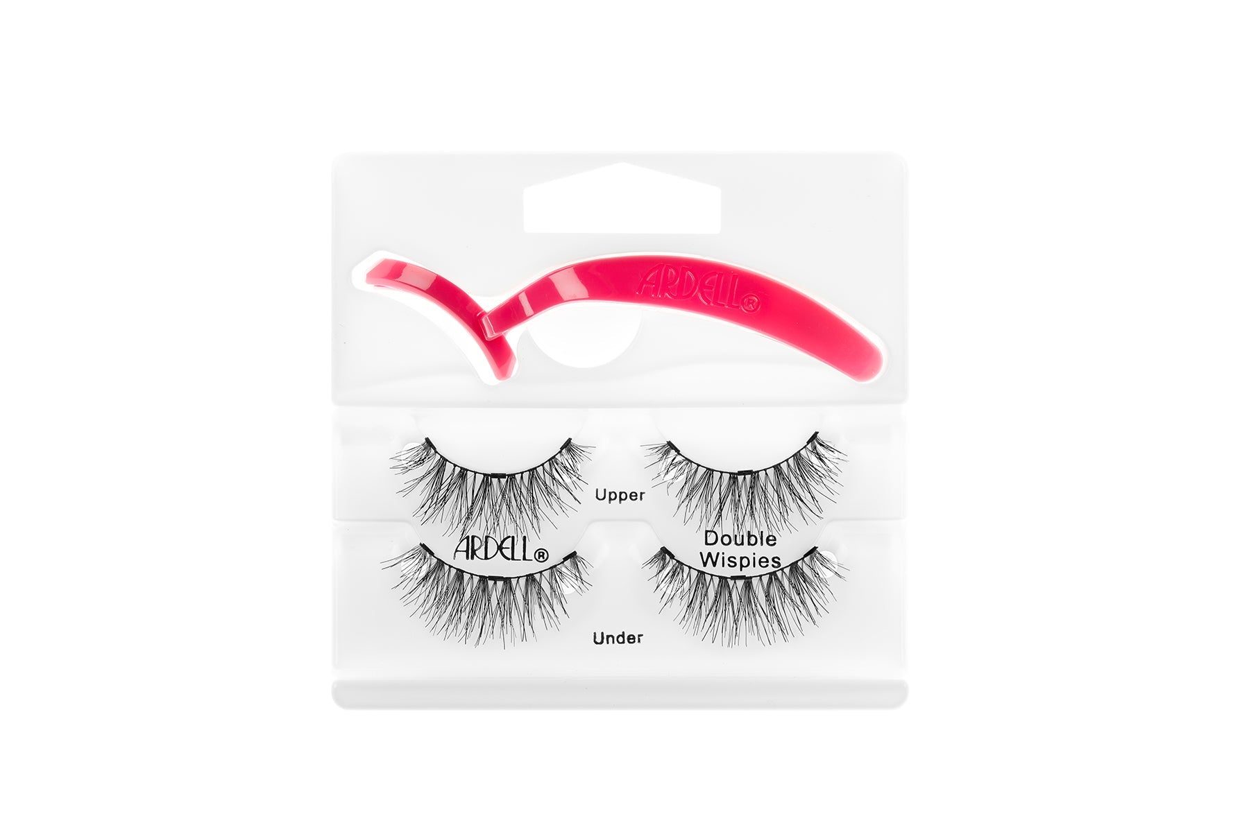 Ardell Magnetic Lash - Double Wispies inner packaging with applicator on top & set of upper & lower lashes below