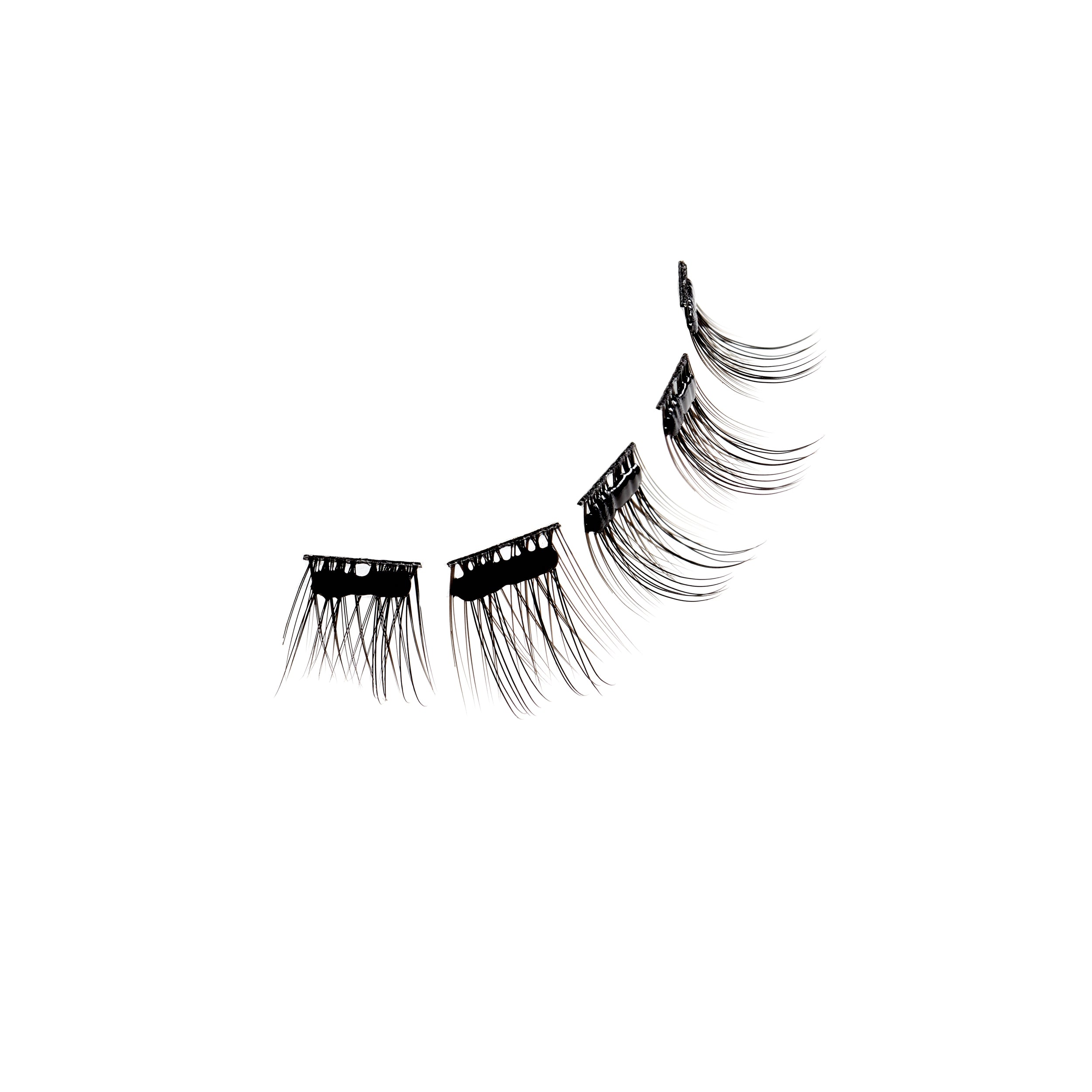 Floating set of Naked Press on Lash Underlash Extensions Natural