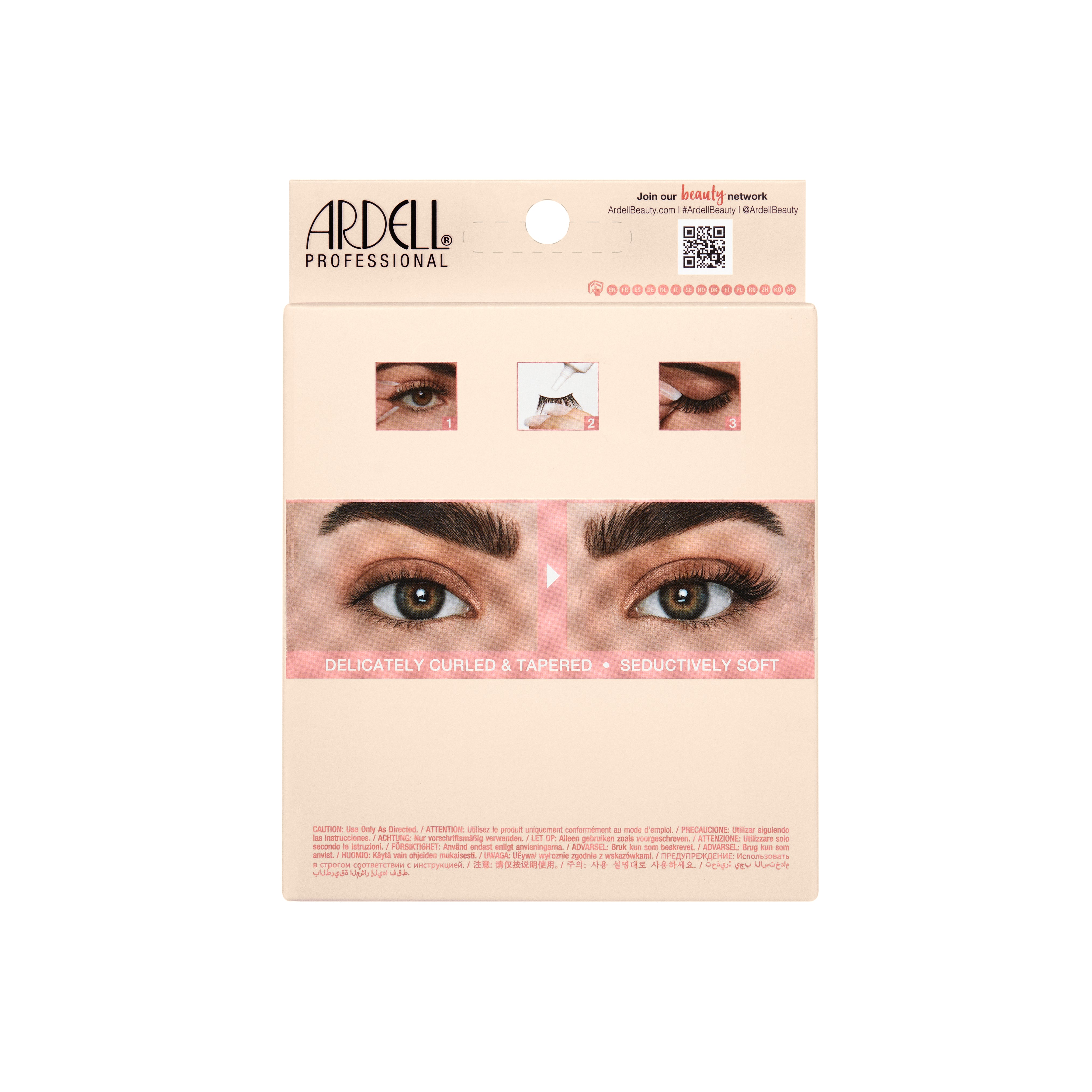 Back side of Half Naked 421, 5 pack Floating lashes packaging