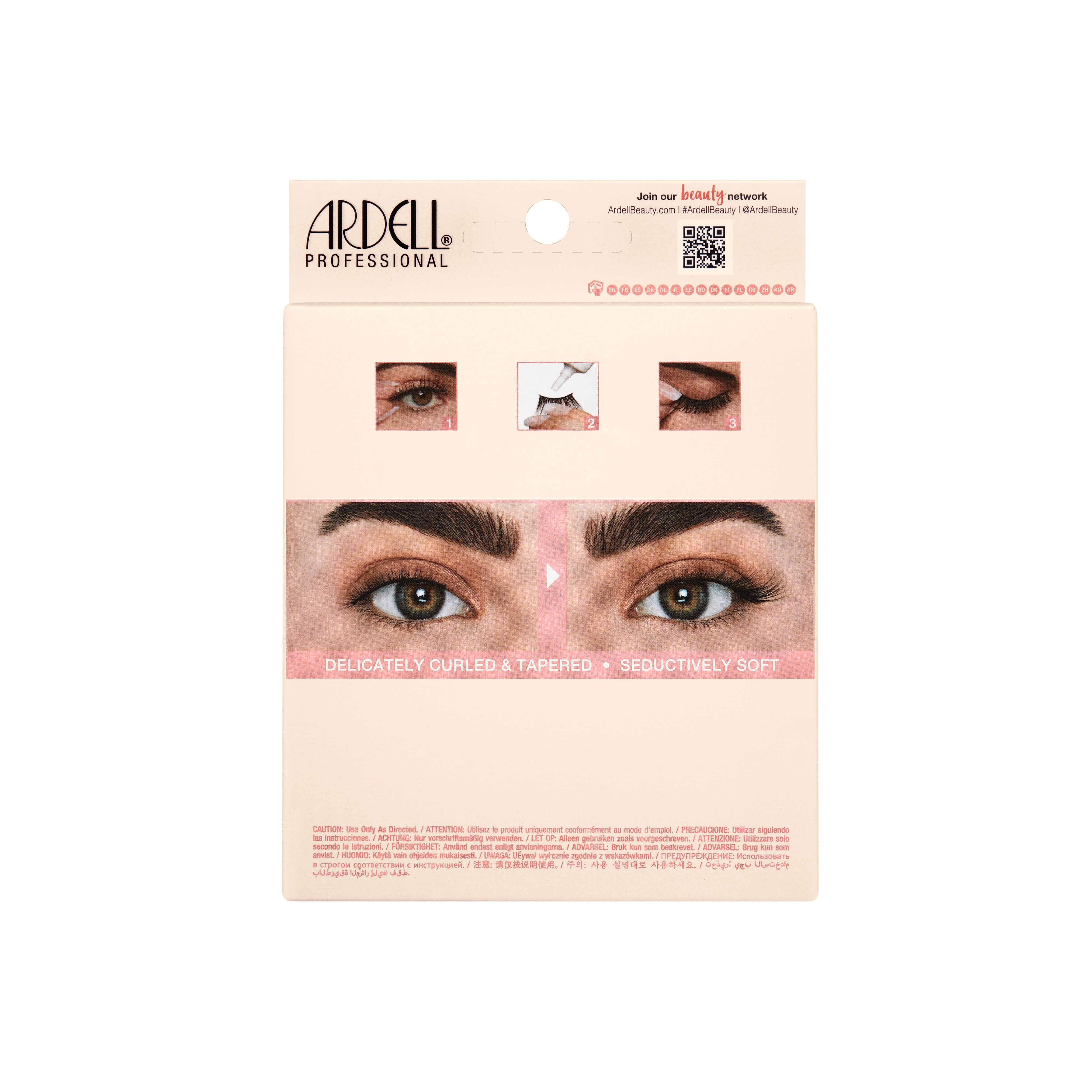 Back side of Half Naked 435, 5 pack Floating lashes packaging