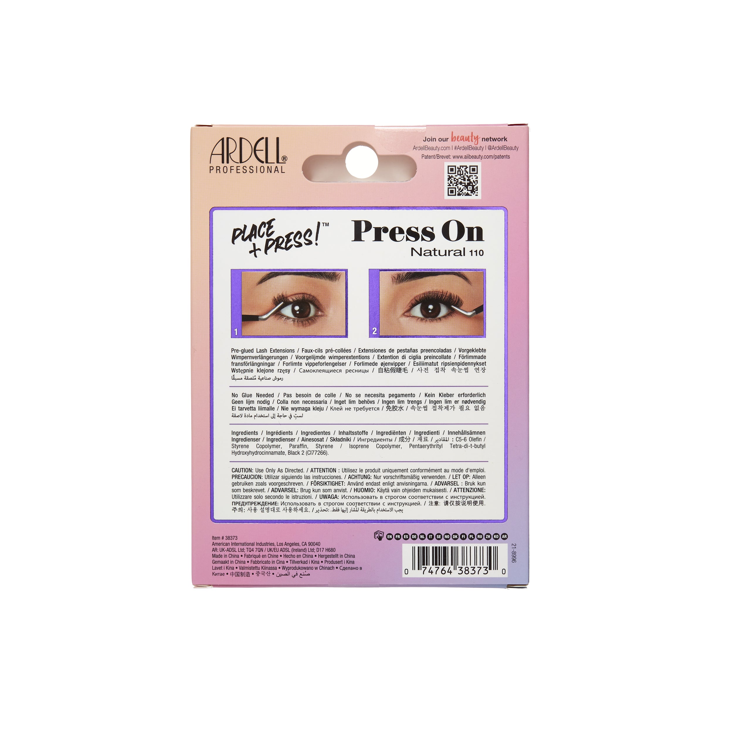 Ardell Press On Overlash Natural 110 Back