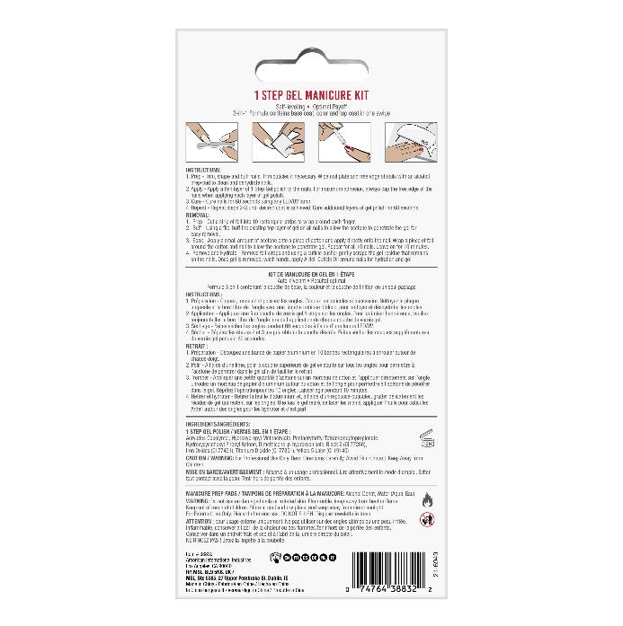 Back of Ardell Flower Petal Starter Kit showing instructions, shade details, and full kit components.