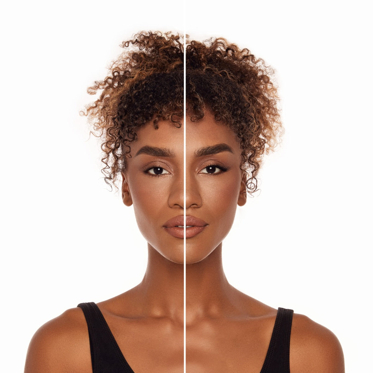 Ardell Naked Press On Pre-Glued Underlash Extensions - Natural on a model with deep set eye shape