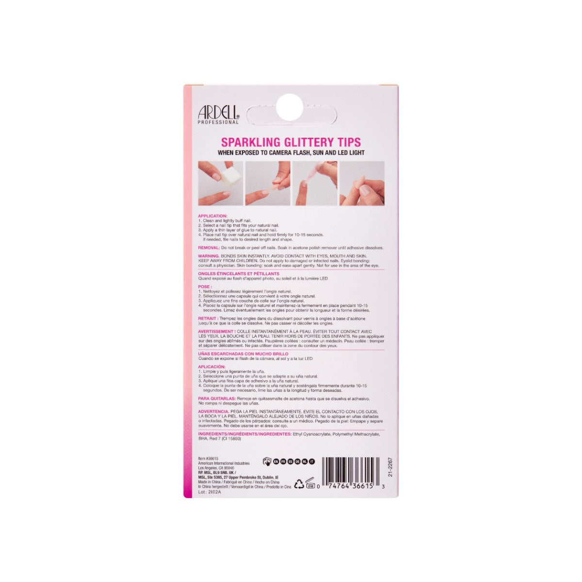 Back of packaging