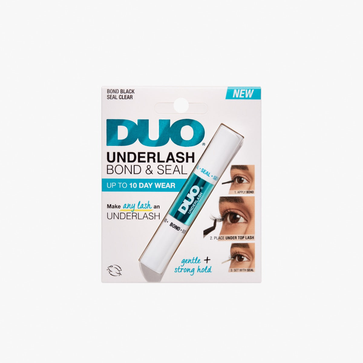 Front side of packaging for Duo Bond & Seal