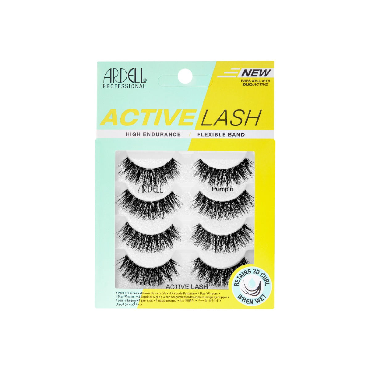 Ardell Active Lash Pump'n 4 Pack front of packaging