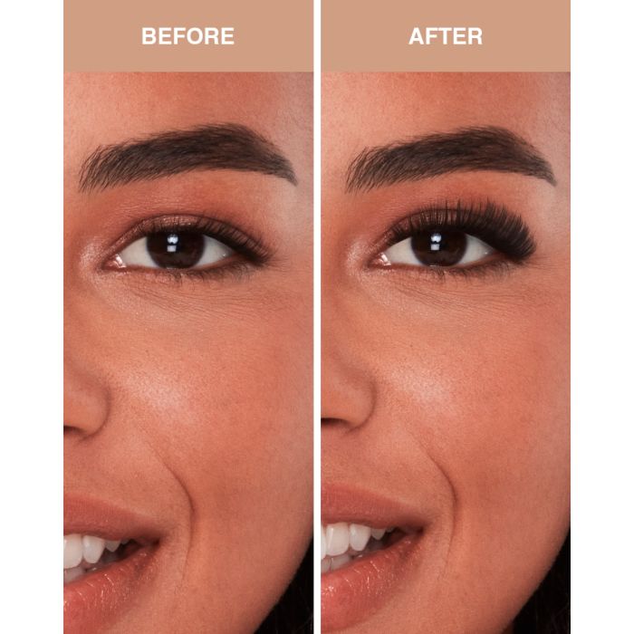 Model with hooded eyes wearing Ardell Doll Eye Extensions for eye-opening lift and definition.