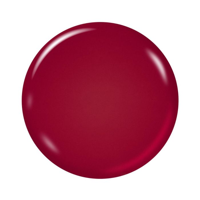 Color dot for Ardell Venetian Red gel polish, showing a true red with a cool undertone and glossy finish.