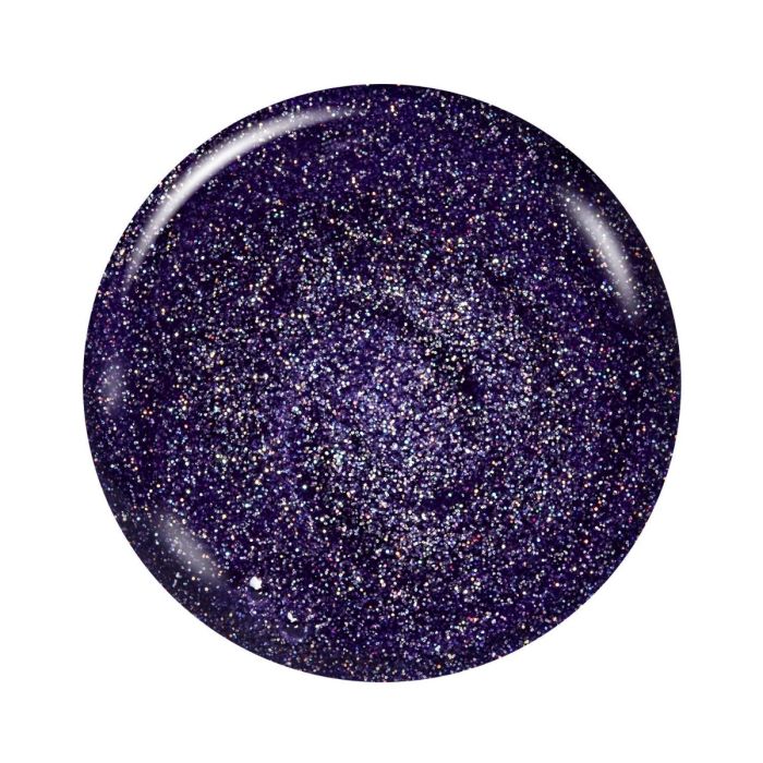 Color dot of Ardell Enchantment gel polish, showing a light purple base with playful white specks.