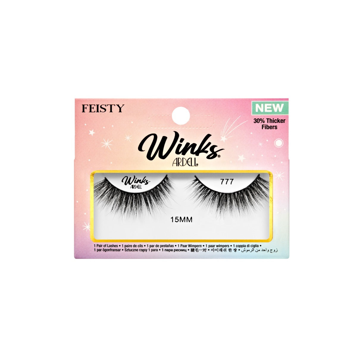 1 pair of lashes in packaging
