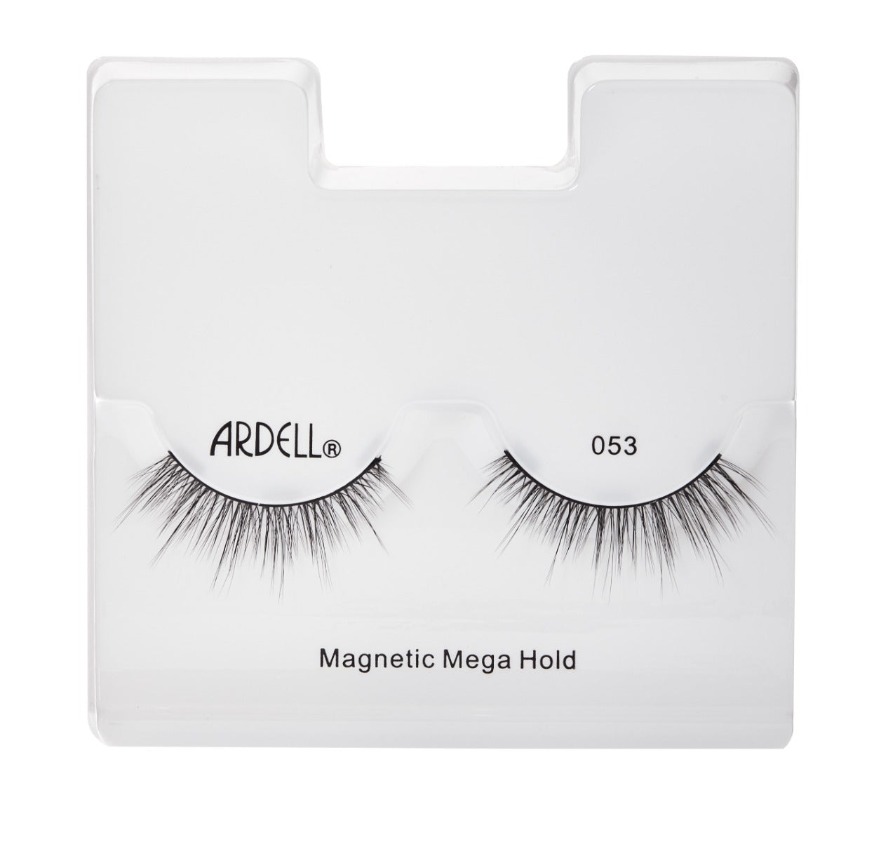 Ardell Magnetic Mega Hold 053 lashes offer secure, reusable wear with lightweight natural volume and length.