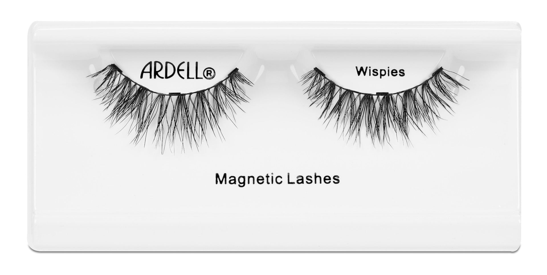 Pair of Ardell, Magnetic Lash Singles, Wispies in inner packaging labelled with "Ardell", "Wispies", & "Magnetic Lashes"