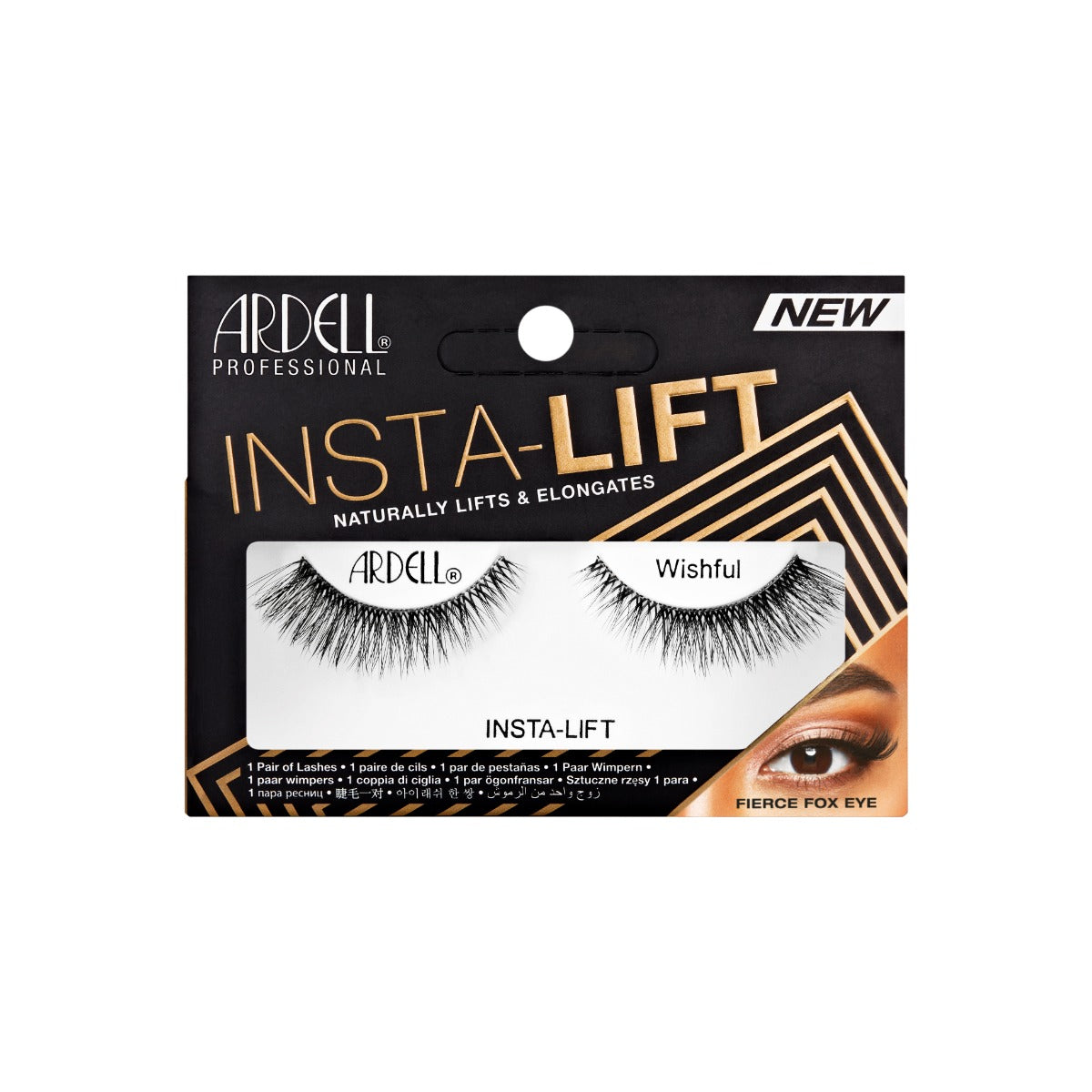 1 pair of lashes in packaging