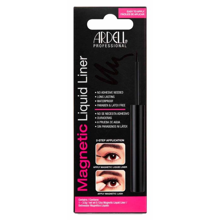 Ardell Magnetic Liquid Liner for magnetic lashes, waterproof, latex-free, no adhesive needed.