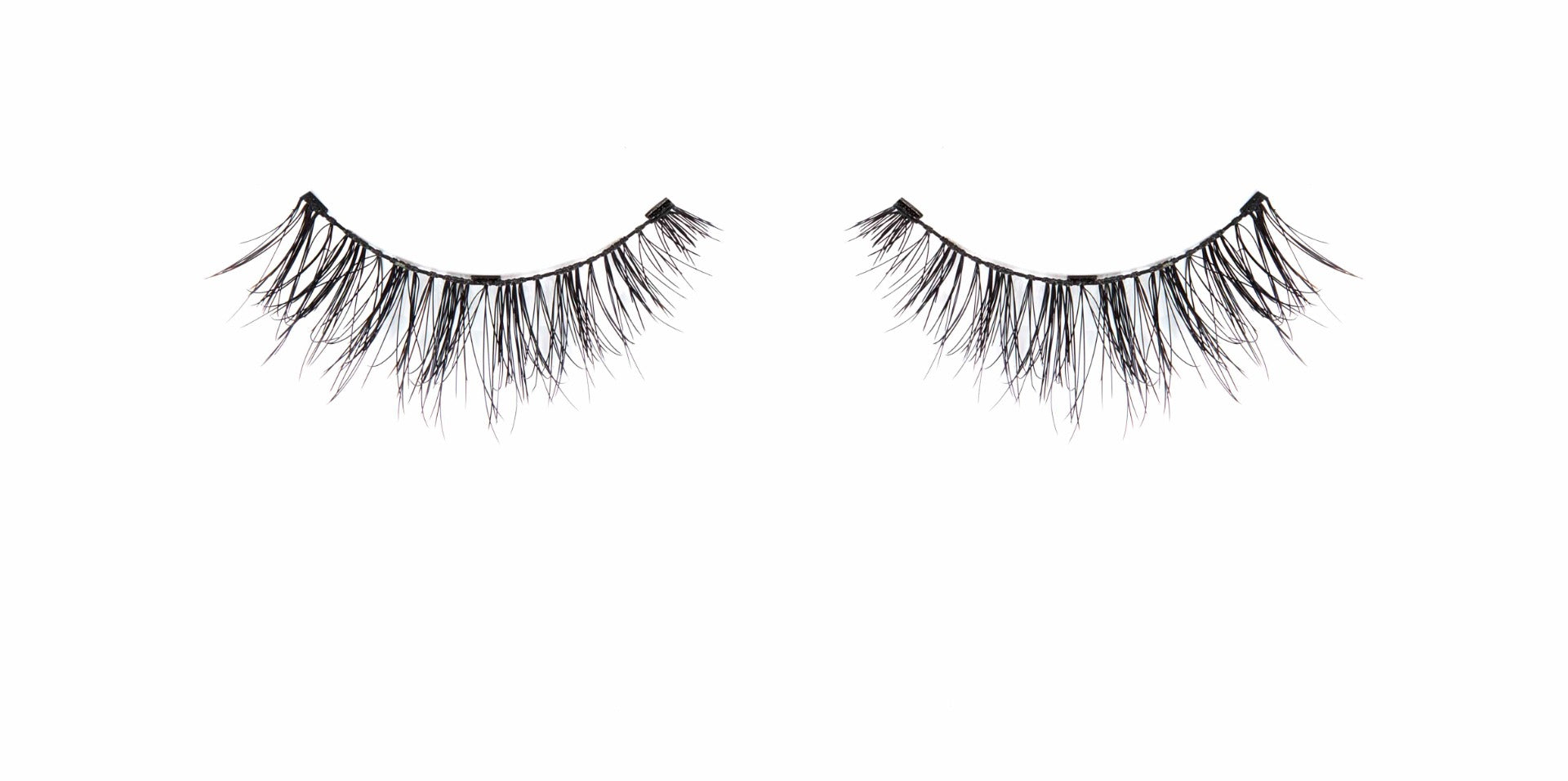 Ardell Naked Lashes 424 featuring its multi-layered &light flared lashes isolated in white color background