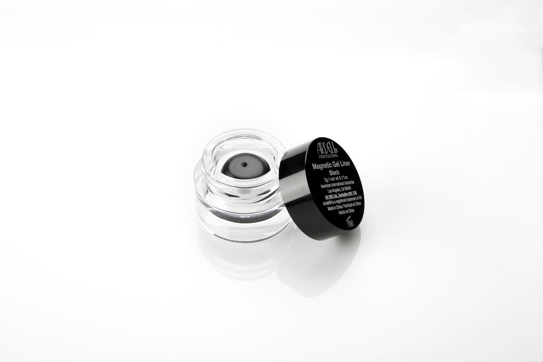 Open container of Ardell Magnetic Gel Liner featuing its contents