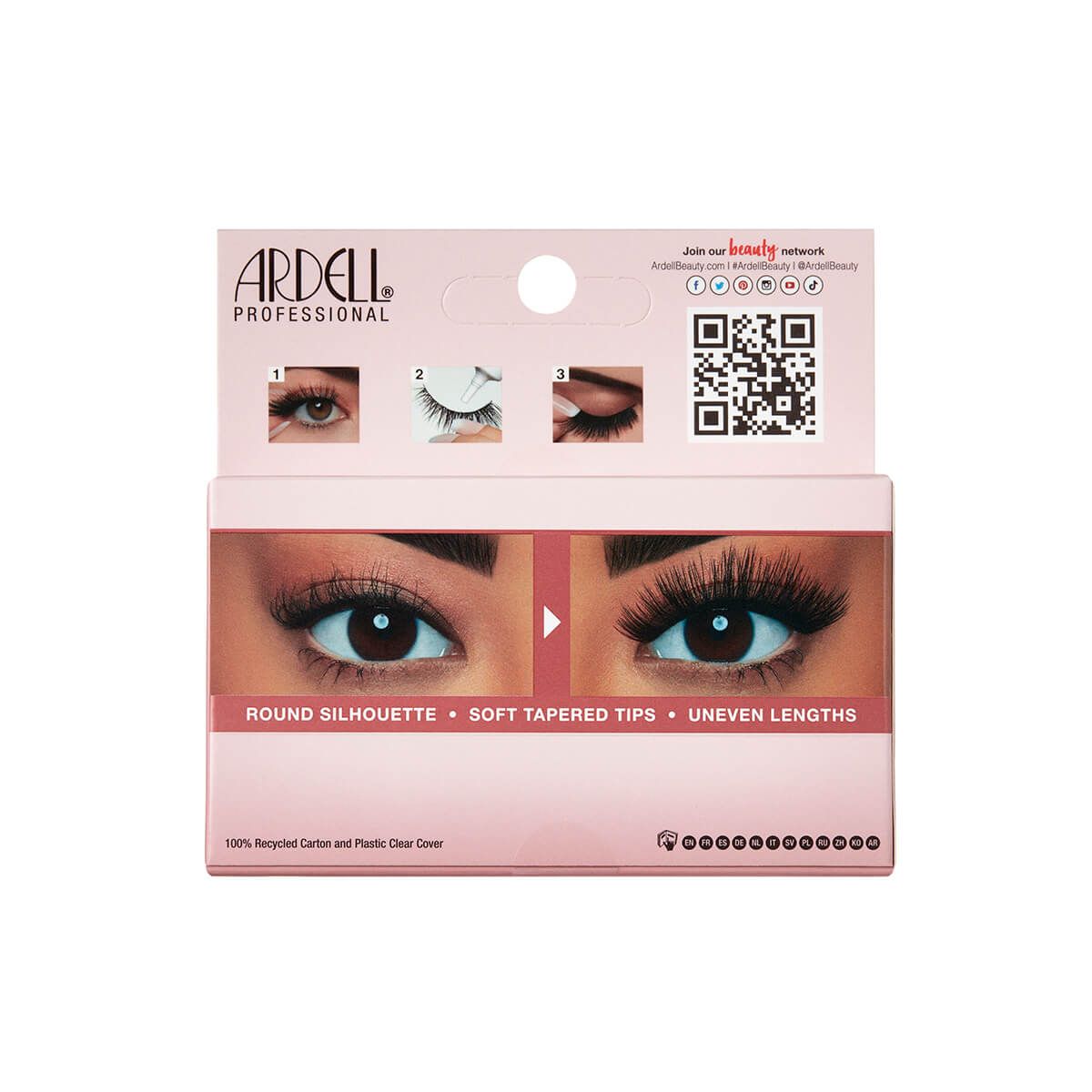1 pair of lashes in back of packaging