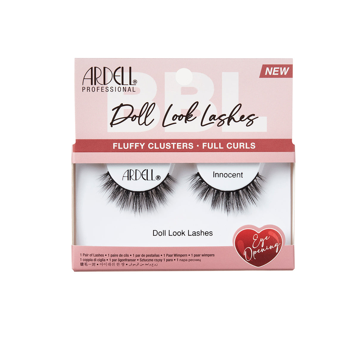 1 pair of lashes in packaging
