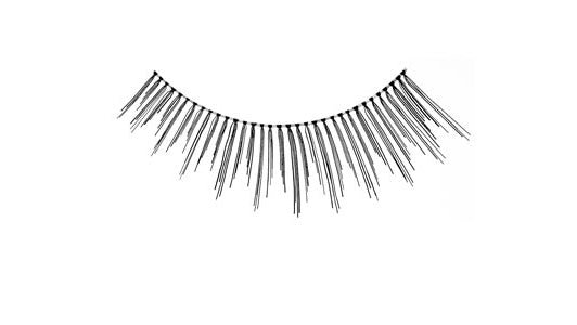 Ardell strip lashes with evenly spaced crisscross pattern for a soft, voluminous lash look.