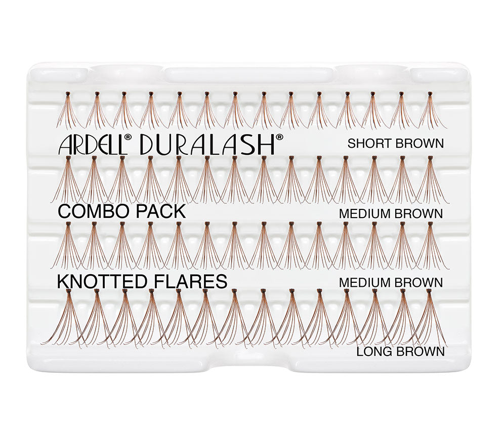 Ardell Duralash Combo Lengths Starter Kit - Brown faux lashes and tools set in inner plastic packaging