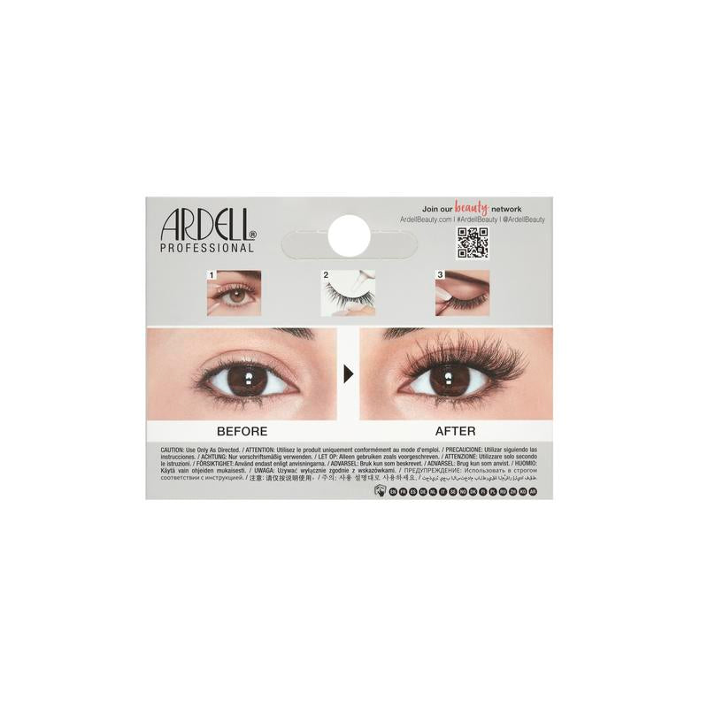 Ardell eyelash packaging with 'Before' and 'After' effects on a white background