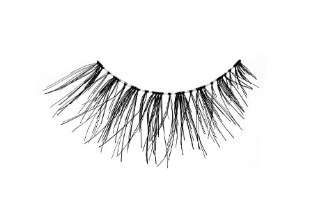 Ardell dramatic false lash with spaced spiky tips for bold volume and an eye-catching lash look.
