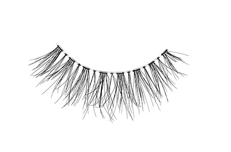 Close-up of an Ardell Naked  Lash 425 false lash featuring light wispies layering & short length for a natural look