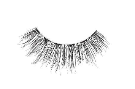 Close-up of an Ardell Naked  Lash 429 false lash featuring a slight cluster effect for natural volume