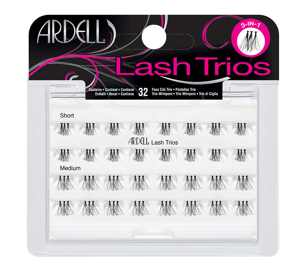 Front view of an Ardell Trios false lashes retail pack