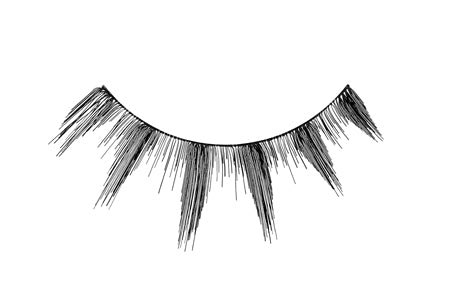 Close-up of an Ardell Natural 134 false lash for the right eye featuring clustered lash fibers