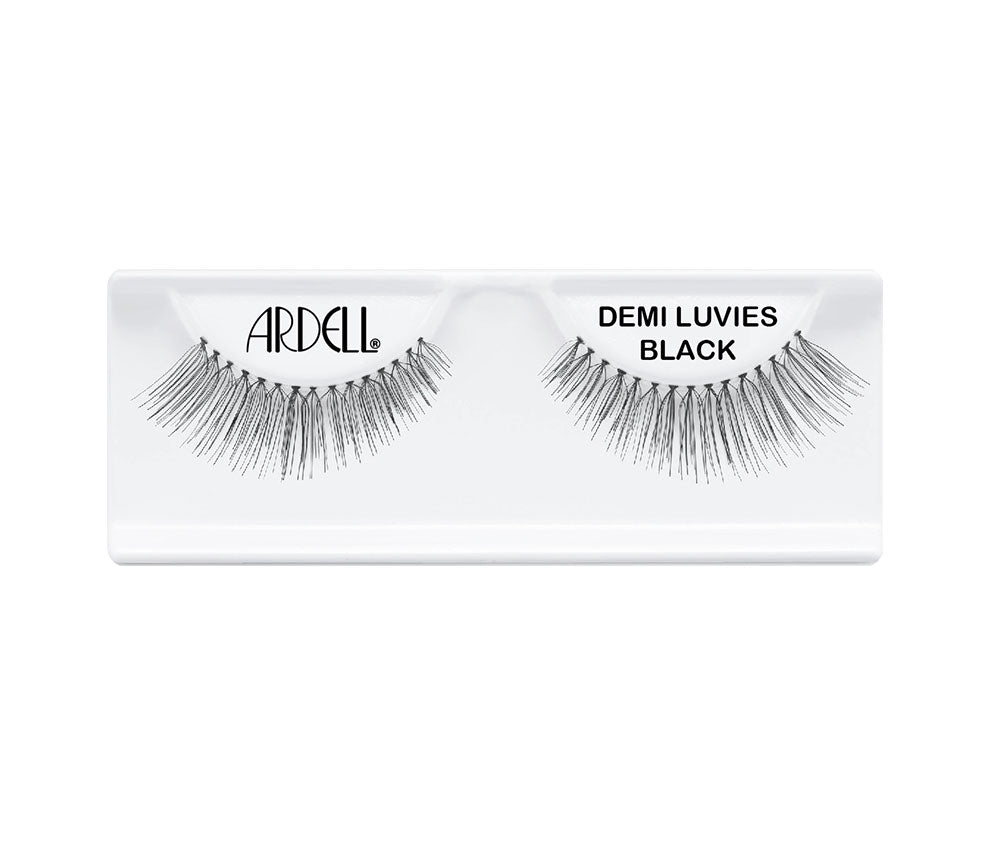 Pair of Ardell Demi Luvies - Black faux lashes in inner packaging labelled "Ardell" & "Demi Luvies Black"