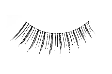 Frontage of an Ardell Natural Babies Lash faux lashes set in complete retail wall hook packaging