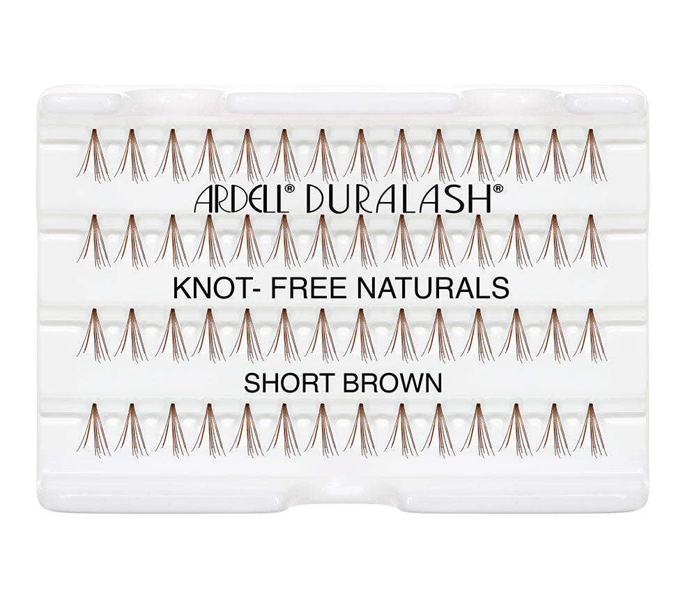 Ardell Knot-Free Individuals - Short (Brown) faux lashes set in inner plastic packaging