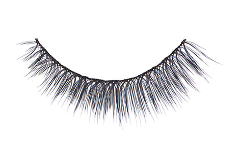 Front view of an Ardell Soft Touch 153 faux lashes set in complete retail wall hook packaging