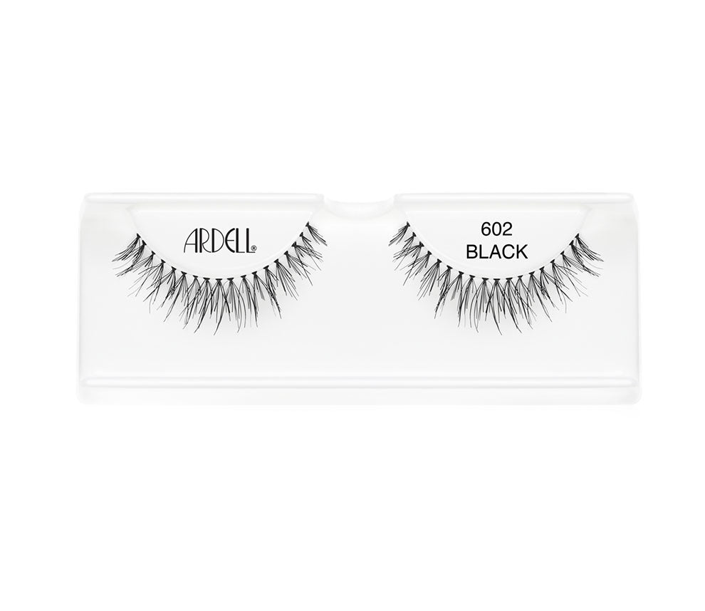 Ardell Wispies Clusters 602 Striplash placed in its white inner plastic packaging isolated in white background