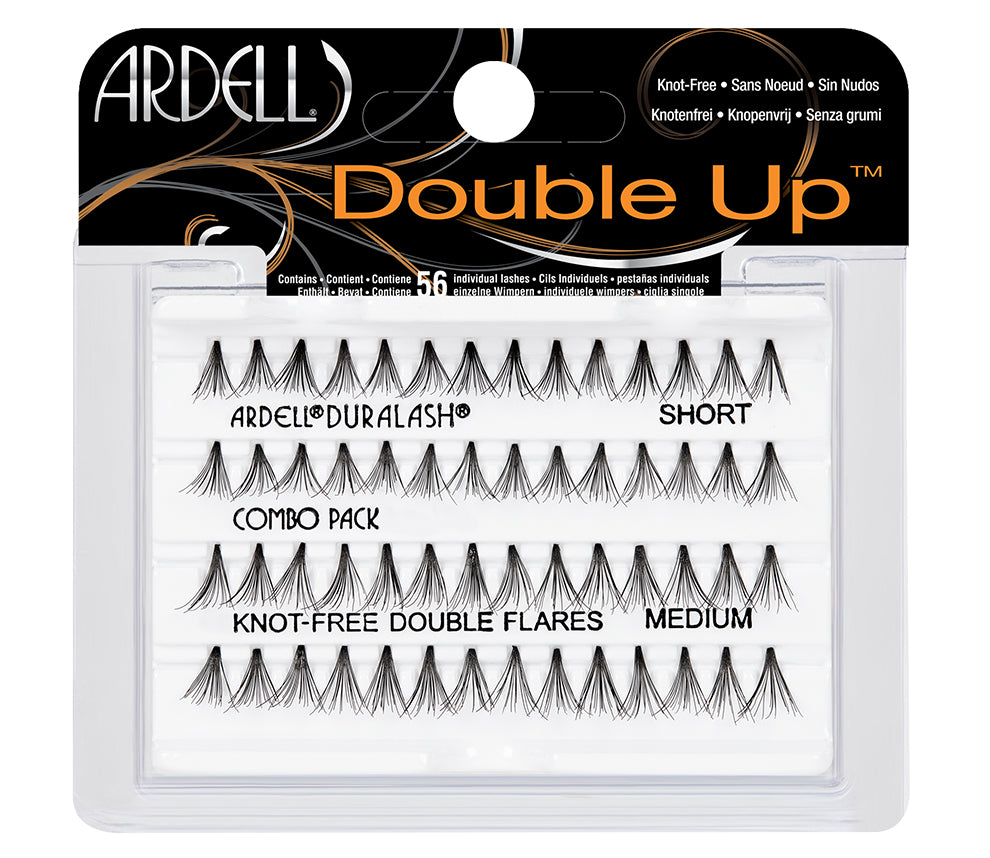 A set of 56 Ardell Double Up Individuals in Short and Long length inside its retail packaging