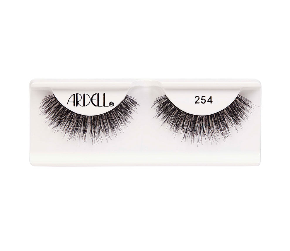 Ardell Mega Volume Lashes 254 – Ultra-voluminous, multi-layered false lashes with NeverFlat™ curl technology for a dramatic, lifted look.