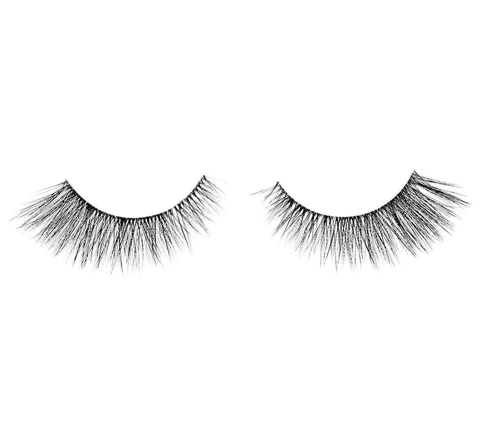 A single pair of Ardell's Faux Mink 811 showing its medium volume & Medium length style