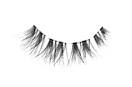 A closeup shot of Ardell Pre-cut Demi Wispies with its medium volume, long length