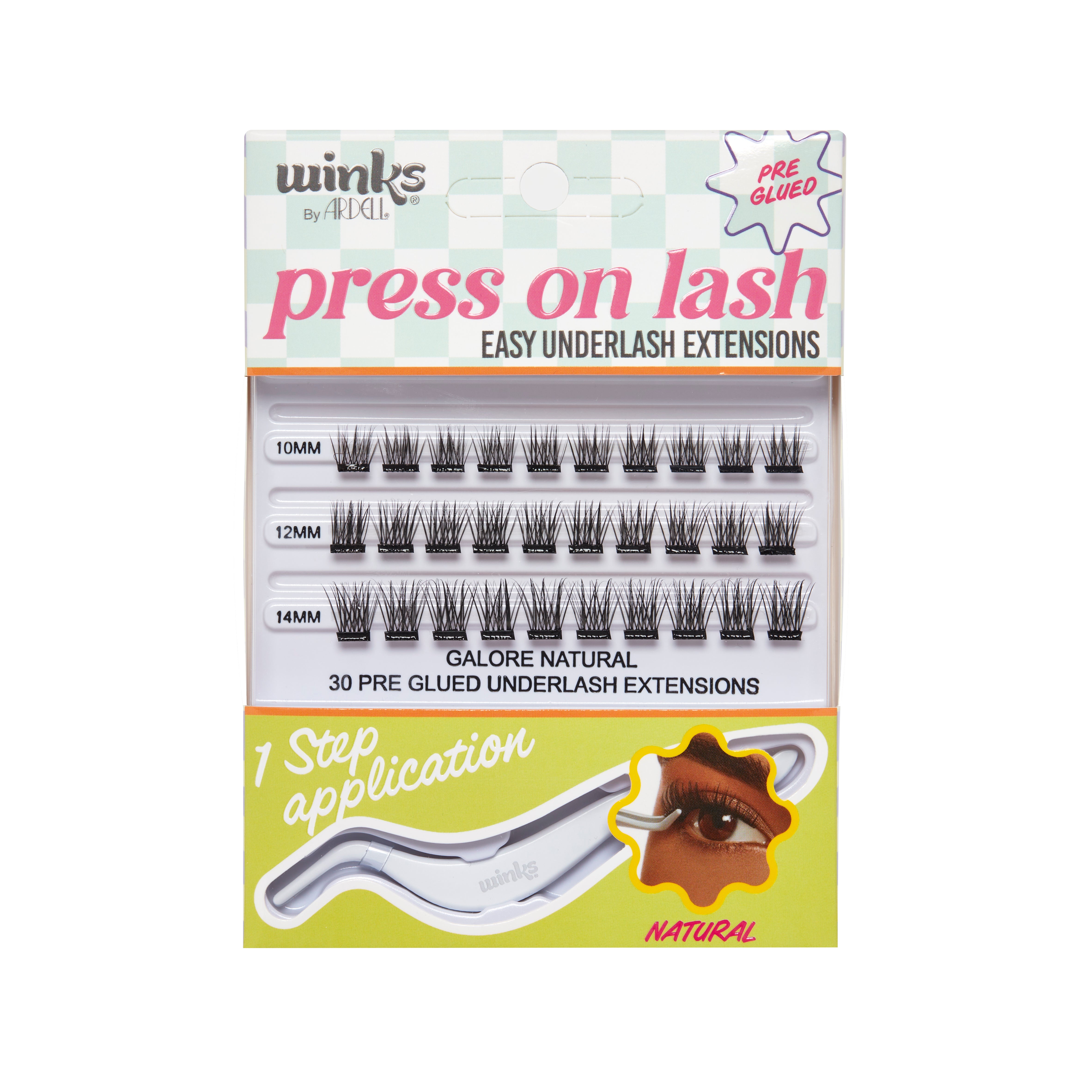Ardell Winks Press on Lash underlash extensions galore natural SKU# 32266 Front