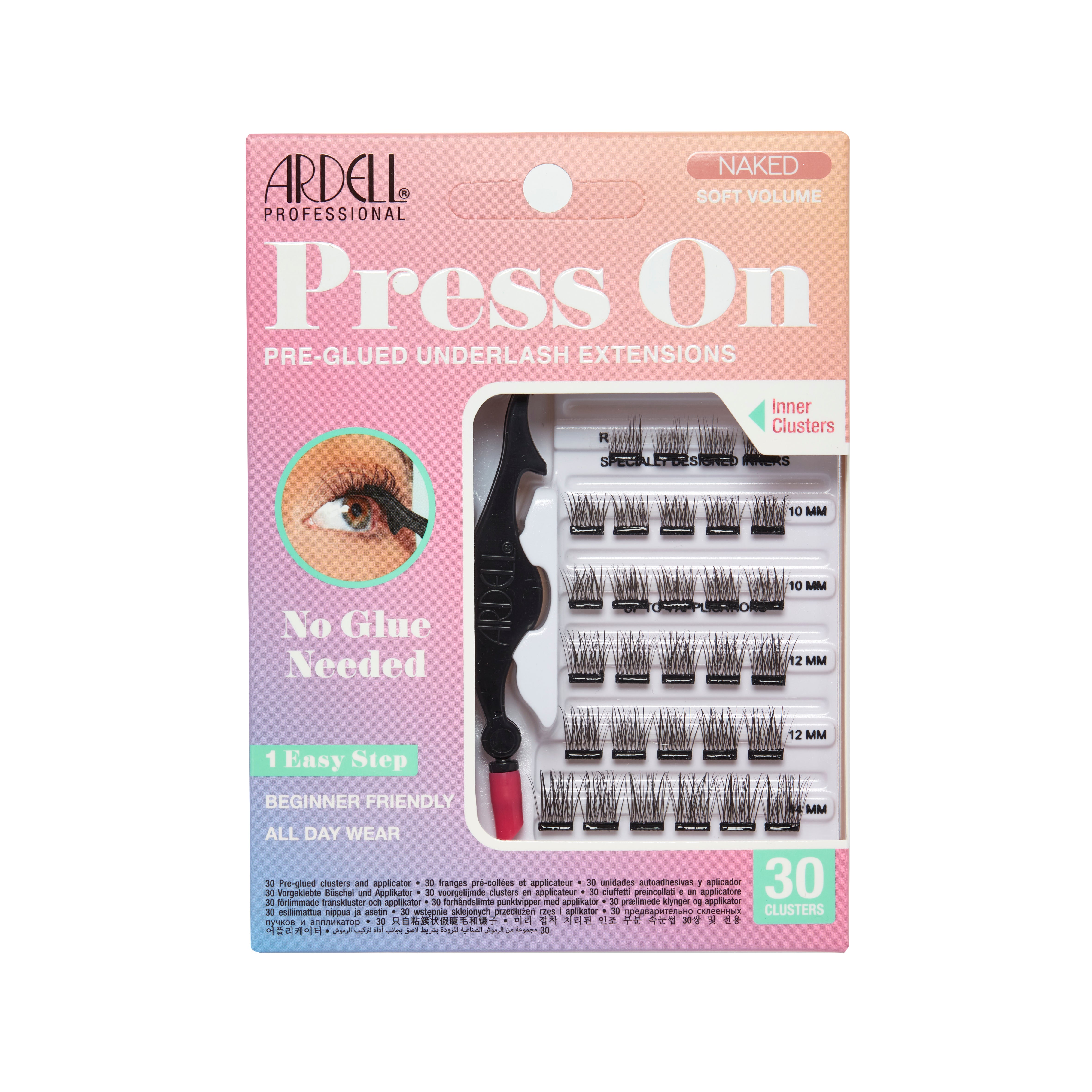 Ardell Naked Press on Lash Underlash Extensions Soft Volume SKU# 32268 Front